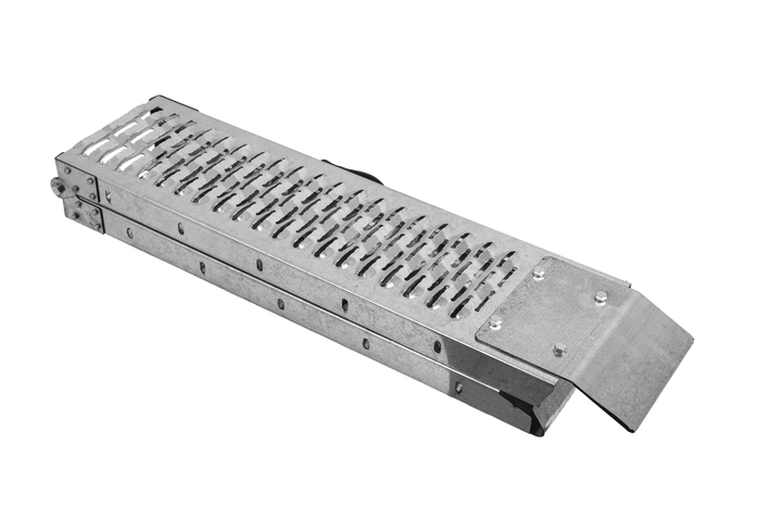 UNITRAILER ALR004 salokāmas tērauda rampas piekabēm 170 cm 454 kg 2 gabalu komplekts