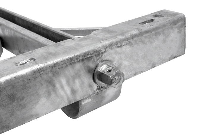 KNOTT 6X1197.007 izvelkams stūra atbalsta stabilizators piekabei 1100kg 498mm