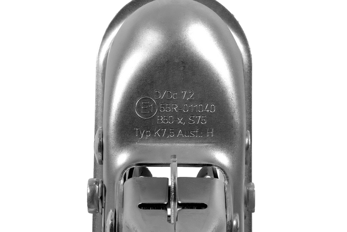 KNOTT K7.5-H+KZE7.5 lodveida sakabe 750 kg piekabei ar V veida jūgstieni