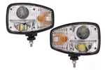 Светодиодные фары TT Technology TT.16611-L+TT.16611-P, 3 режима работы, 23 светодиода, 2350 лм, левая и правая, для экскаваторов JCB/Cat/Manitou/Volvo/Terex.