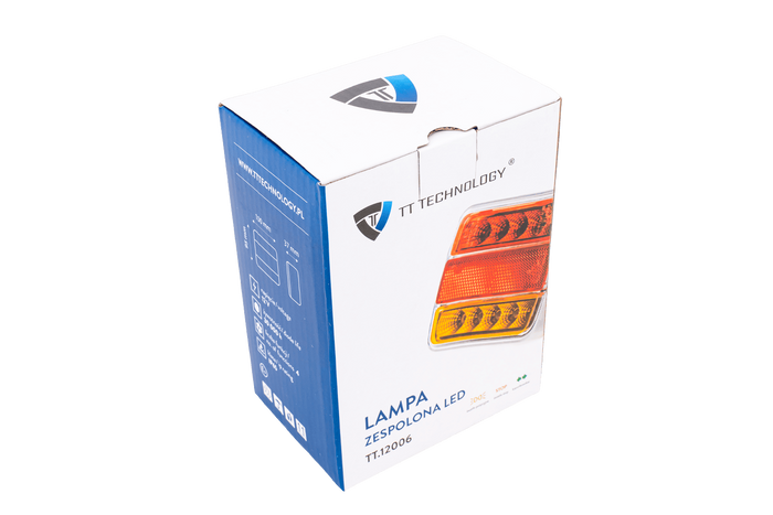 TT TECHNOLOGY TT.12006 LED aizmugurējais lukturis ar 4 funkcijām, universāls