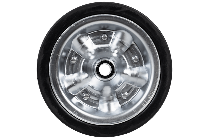 Rezerves ritenis KNOTT 405725.001 žokeja ritenim, izgatavots no cietas gumijas 225x65 mm