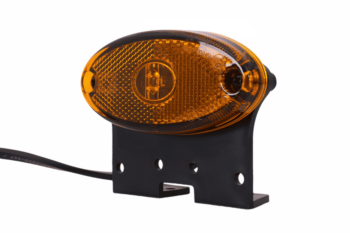 Габаритный фонарь ASPÖCK FLATPOINT II LED, оранжевый, универсальный, с кронштейном