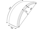 Spārns lauksaimniecības mašīnām 16-24" DOMAR T10120 riteņu arka 960/355mm
