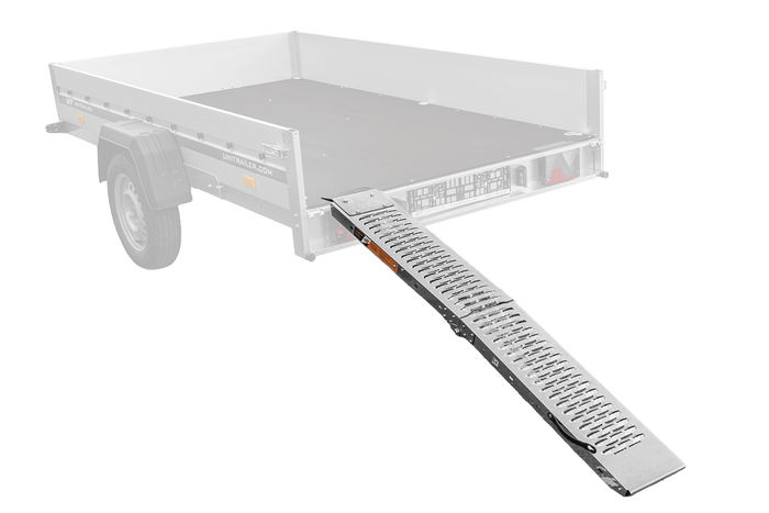 Складная стальная пандусная рампа UNITRAILER ALR004 для прицепа, 170 см, 227 кг.