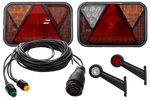 Комплект освещения: задние фонари FRISTOM LED + боковые габаритные фонари HORPOL LED + жгут проводов MANTES 5,5 м 13-PIN