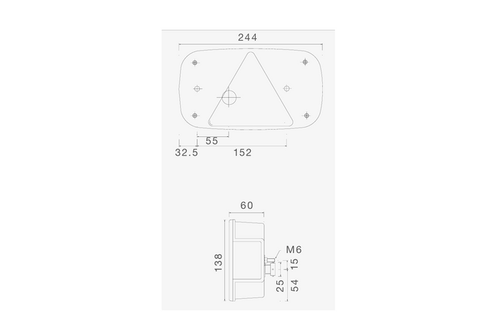 Задние фонари ASPÖCK MULTIPOINT III, штыревой разъем 5PIN, 7 функций, левый+правый
