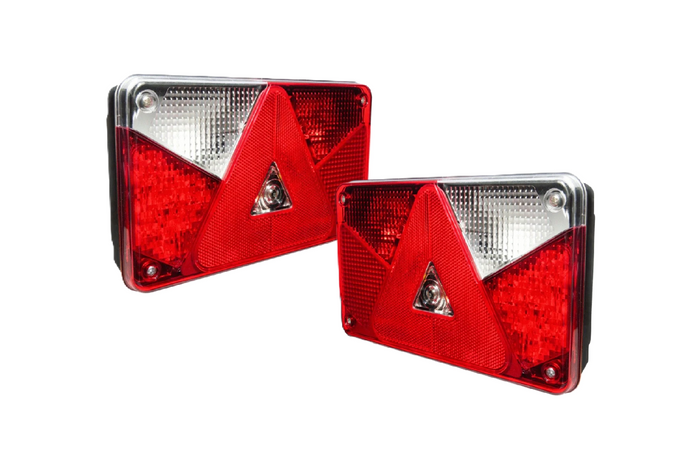 Задние фонари ASPÖCK MULTIPOINT III, штыревой разъем 8PIN, 7 функций (левый+правый).