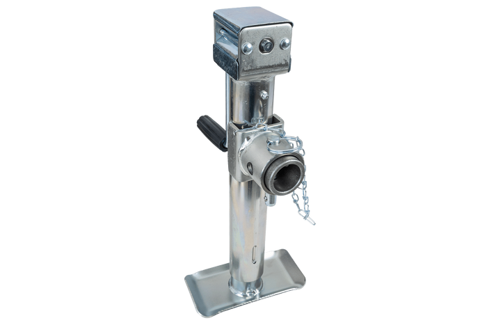 Izvelkams balsts ar UNITRAILER TJ5001+TJ5002A adapteri 1300 kg platformas piekabei 364-614 mm