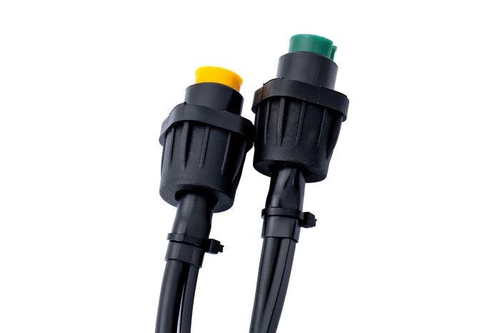 MANTES elektroinstalācija, piekabes evakuatora uzkabe, 8 m, 13 PIN spraudnis, 2x 5 PIN bajonetes