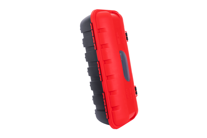 Ugunsdzēšamo aparātu kaste 9/12kg DAKEN 82510 STRIKE 707x322x239mm sarkans