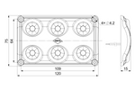 HORPOL LWD2154/CZ LED 990lm melns automašīnas salona lukturis