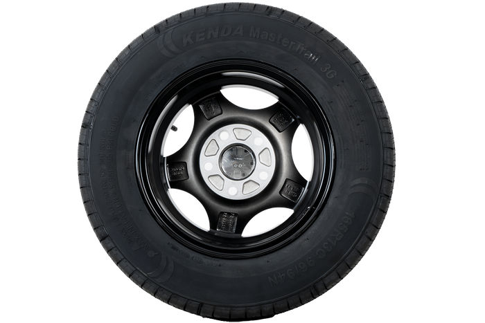 Колесо усиленное для прицепа KENDA TIRE 165/80 R13C 96/94N ALU RIM STARCO полированное 5Jx13"H2 5x112 ET:30