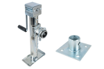 Izvelkams balsts ar UNITRAILER TJ5001+TJ5002A adapteri 1300 kg platformas piekabei 364-614 mm