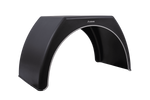 Двойные крылья для прицепа 15-16" DOMAR DK3120 плоская колесная арка 1000/510 мм с белым ободом