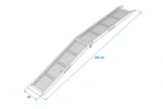 ProPlus 390094 salokāmas tērauda rampas piekabēm 203 cm 680 kg 2 gabalu komplekts